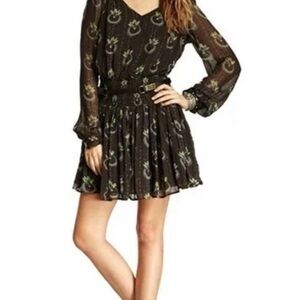 Free People Wild Horses mini Dress Black